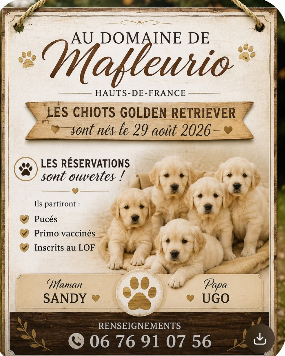 Les chiots sont nés.......